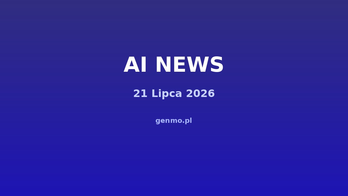 🔥 Przegląd AI - 21 Lipca 2026